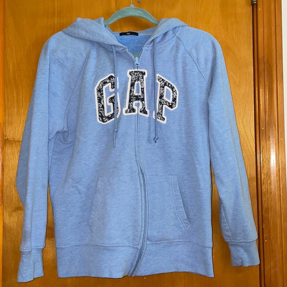 GAP light blue hoodie